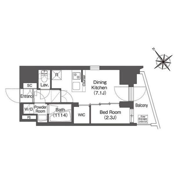 東京都品川区東大井3(マンション)の賃貸物件の間取り