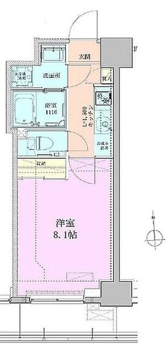 八丁堀レジデンス壱番館の間取り