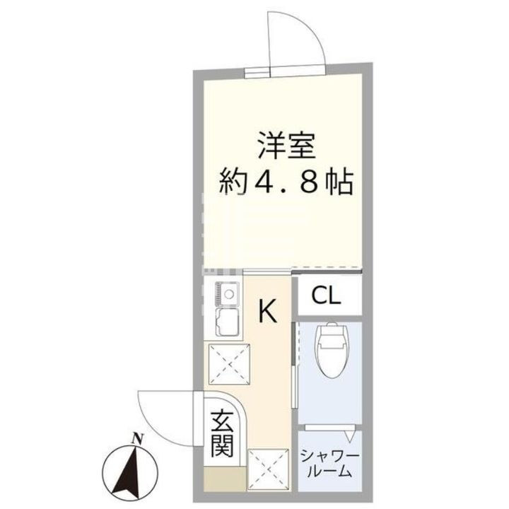 東京都新宿区西新宿4(マンション)の賃貸物件の間取り