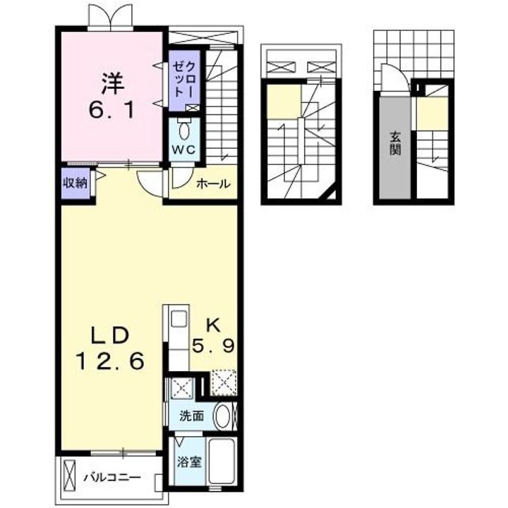 ロワゾブルーの間取り