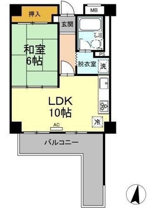 愛知県刈谷市桜町5(マンション)の賃貸物件の間取り