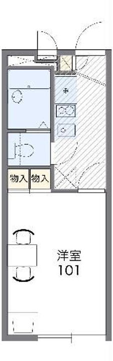 静岡県浜松市中央区森田町(アパート)の賃貸物件の間取り