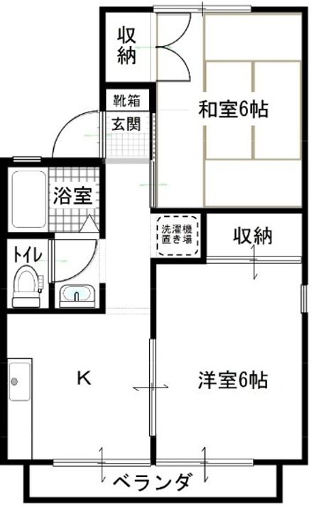 セジュール詫間B棟の間取り