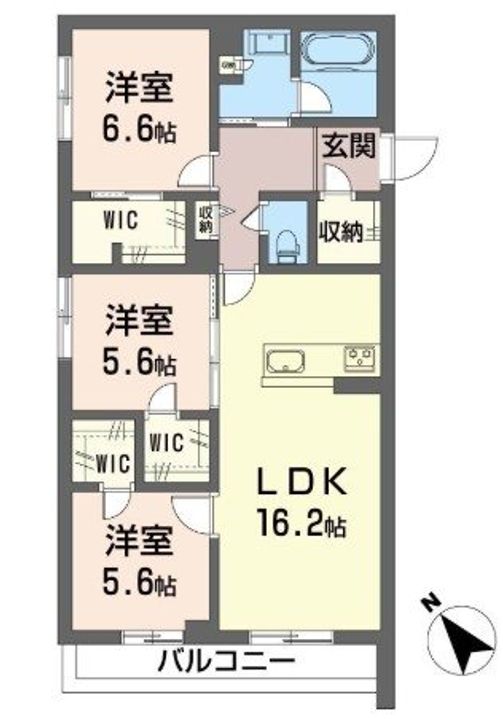 大久保クレストの間取り