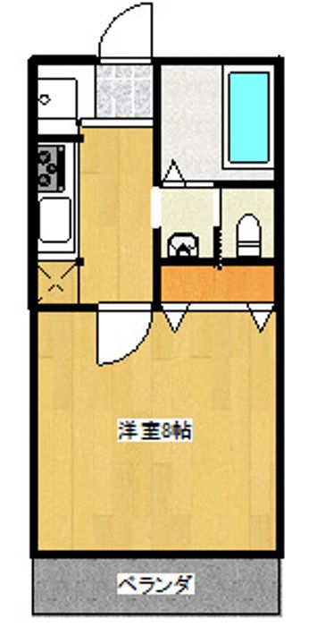 神奈川県横浜市港南区上大岡東1(アパート)の賃貸物件の間取り