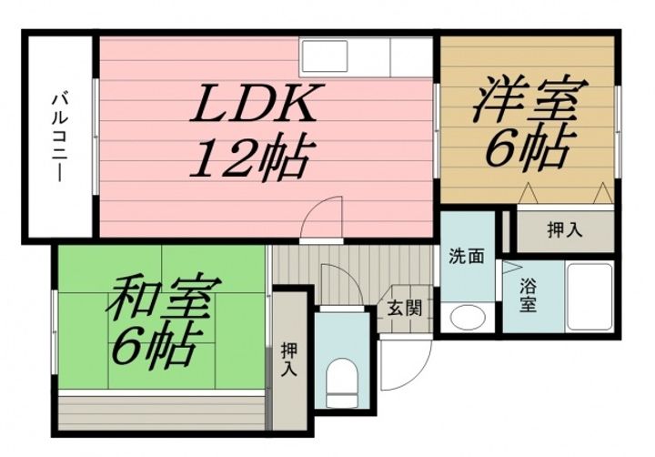 千葉県千葉市中央区千葉寺町(アパート)の賃貸物件の間取り