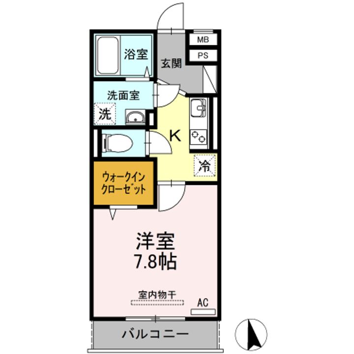 アプリコット櫛ヶ浜の間取り