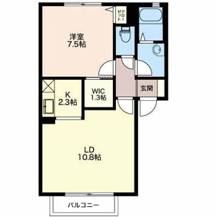メゾンドアンソレイエの間取り