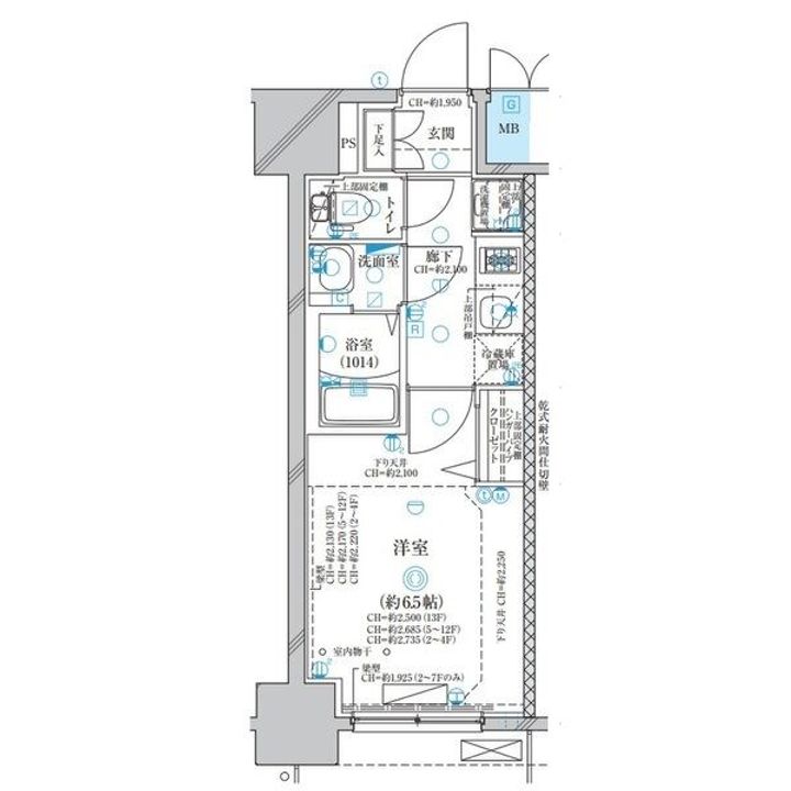 愛知県名古屋市中村区則武本通3(マンション)の賃貸物件の間取り