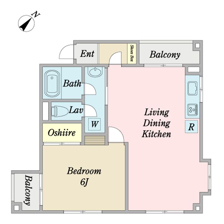 サンフラワー池上弐番館の間取り