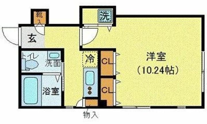 東京都港区赤坂8(マンション)の賃貸物件の間取り