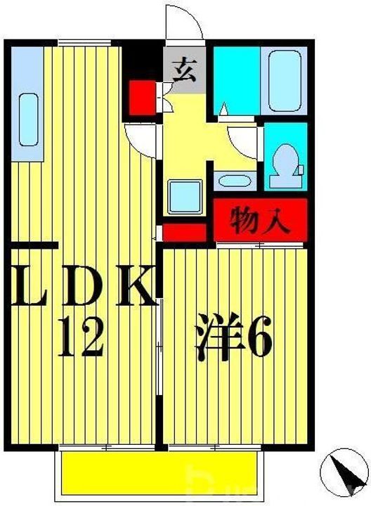 ハイツガーランドの間取り