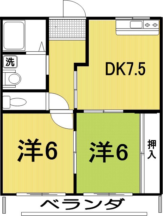 ポラリス野市の間取り