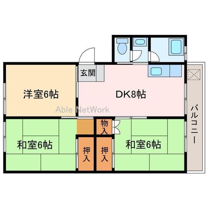 ベルコート七宝台の間取り