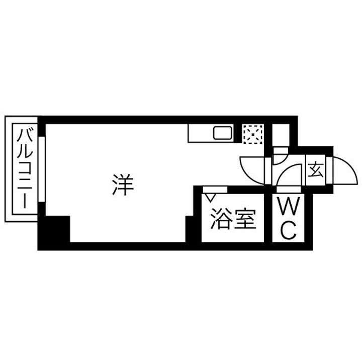 北海道札幌市中央区北四条西25(マンション)の賃貸物件の間取り