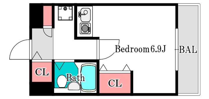 ルフォン岡山駅前の間取り