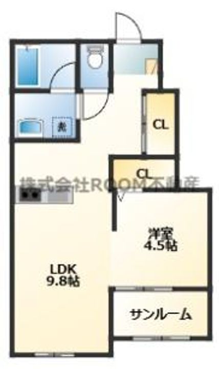 宮崎県都城市吉尾町(アパート)の賃貸物件の間取り