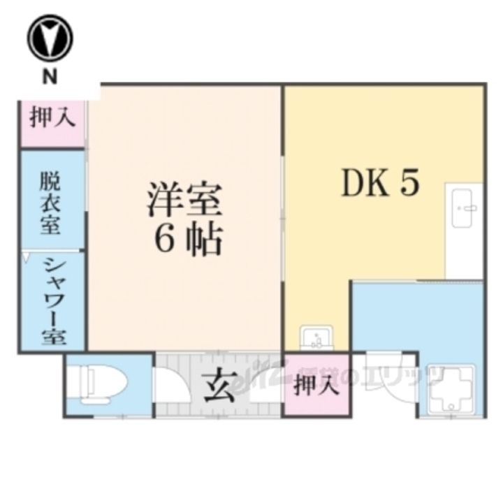 京都府京都市中京区西ノ京御輿岡町(一戸建)の賃貸物件の間取り