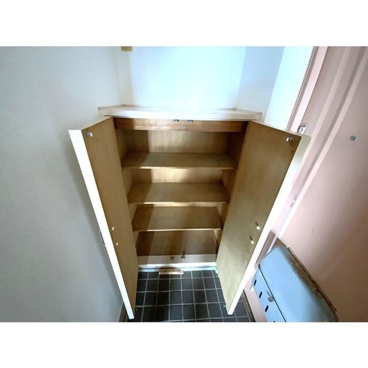 大六天マンションの玄関