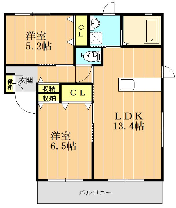 ハイマート万日の間取り