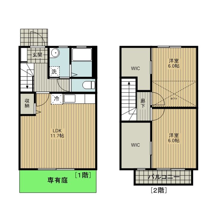 愛知県安城市里町1(一戸建)の賃貸物件の間取り