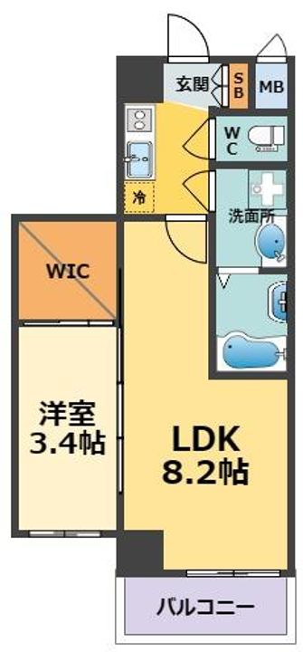 ソルテラス甲子園口クレアストの間取り