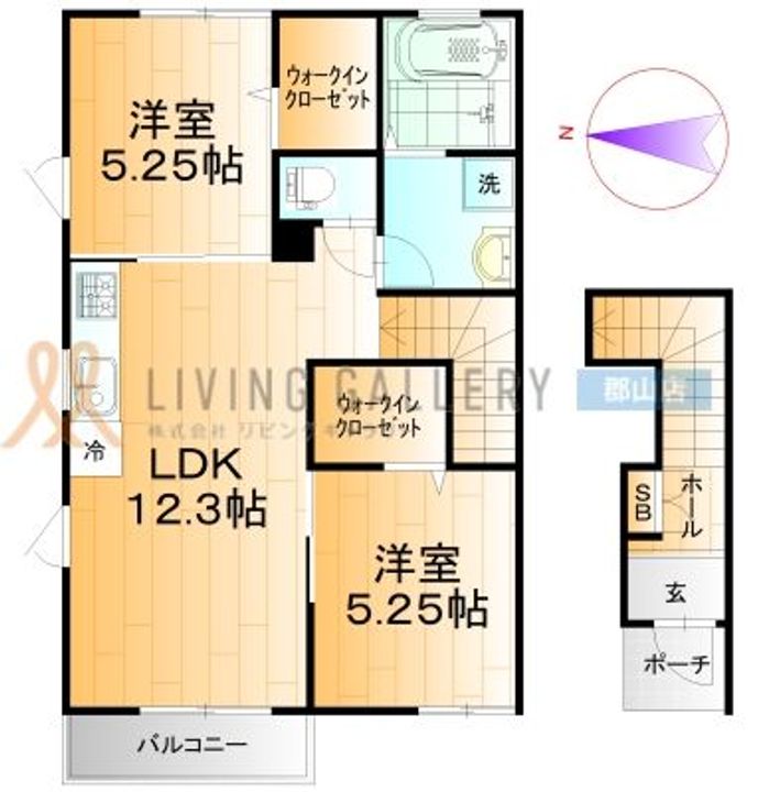 ボニートVの間取り