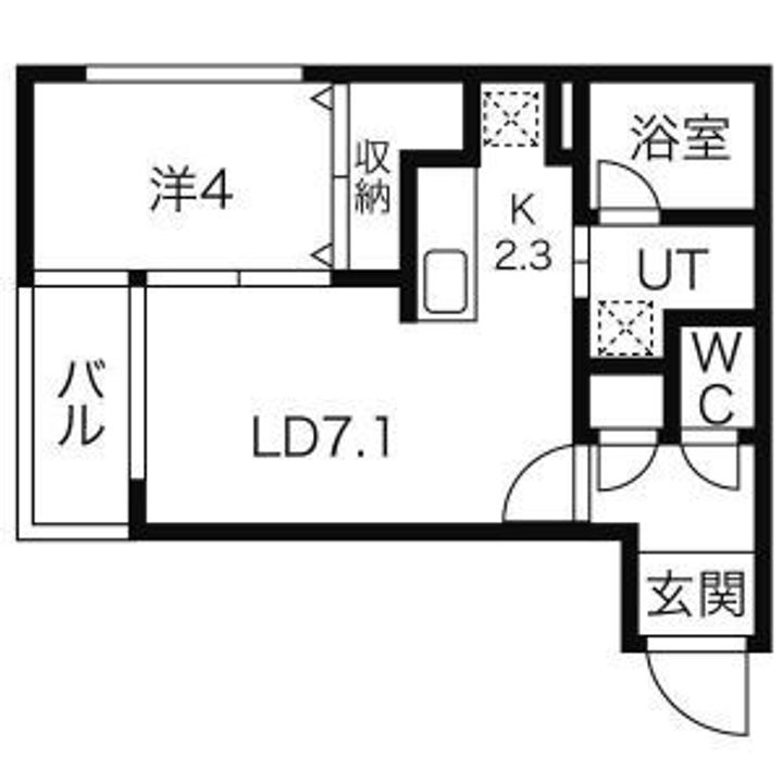 フォレストヒルズBの間取り