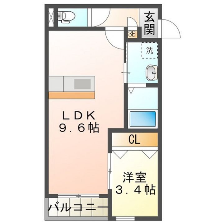 LECOCON四日市Vの間取り