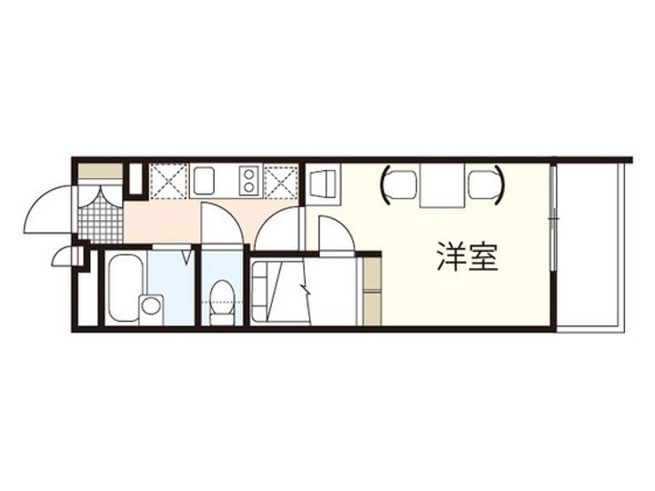 広島県広島市佐伯区八幡東2(マンション)の賃貸物件の間取り