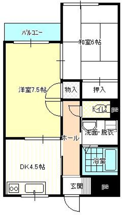 カルム鹿ノ子清水の間取り