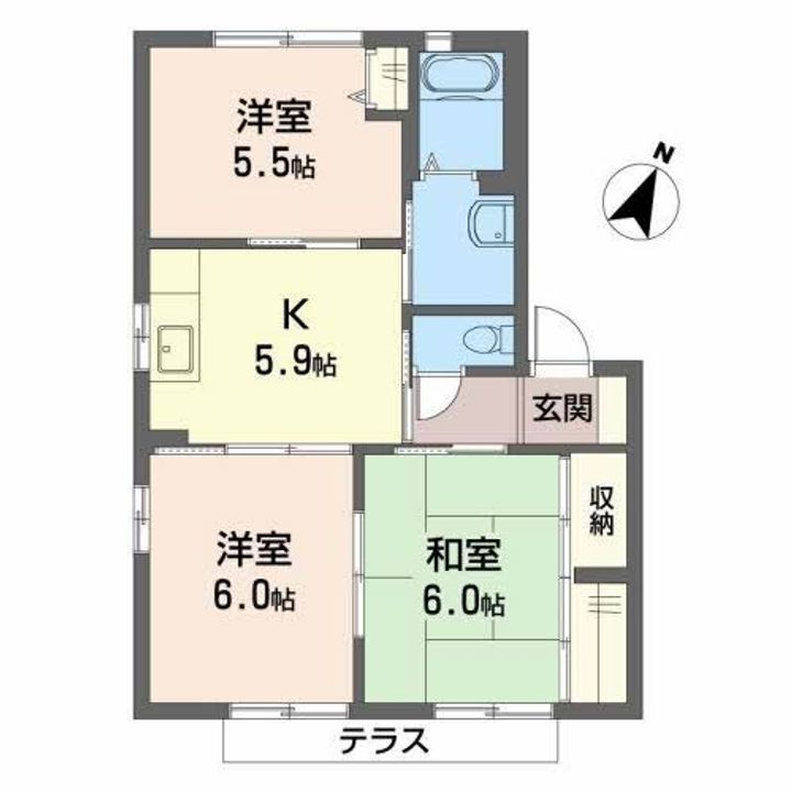 シャーメゾンさくら坂Bの間取り