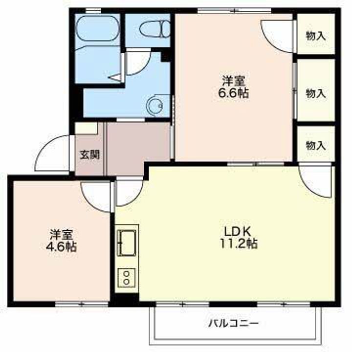 ウインディSUZUKA Aの間取り