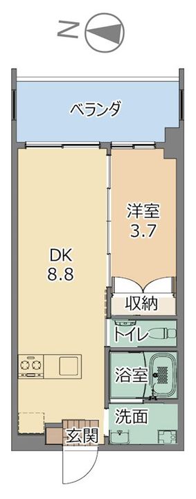 トーマス石川西の間取り