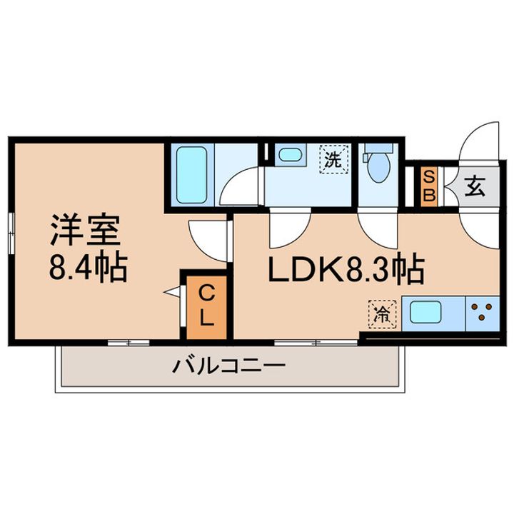 神奈川県横浜市保土ヶ谷区坂本町(アパート)の賃貸物件の間取り