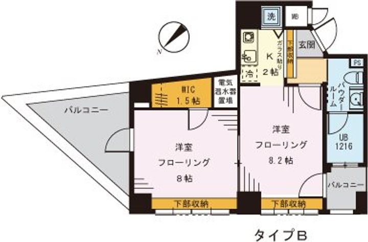 コンフォート東新宿の間取り