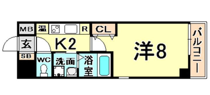 シティフラット尼崎の間取り