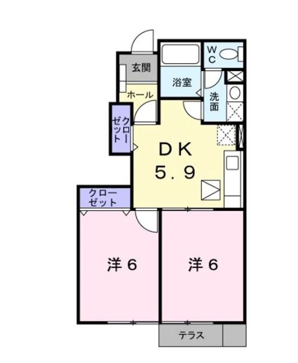 ドミール北小路の間取り