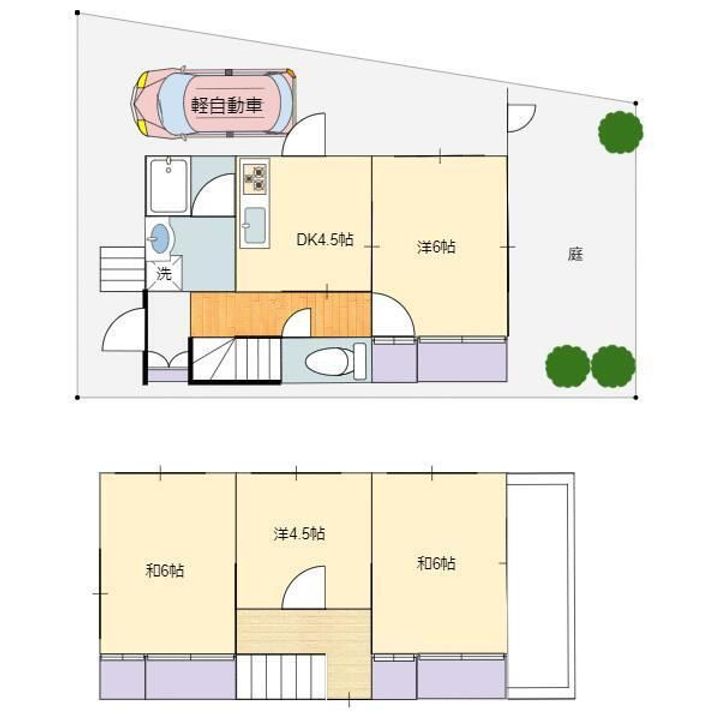 東京都目黒区碑文谷1(一戸建)の賃貸物件の間取り