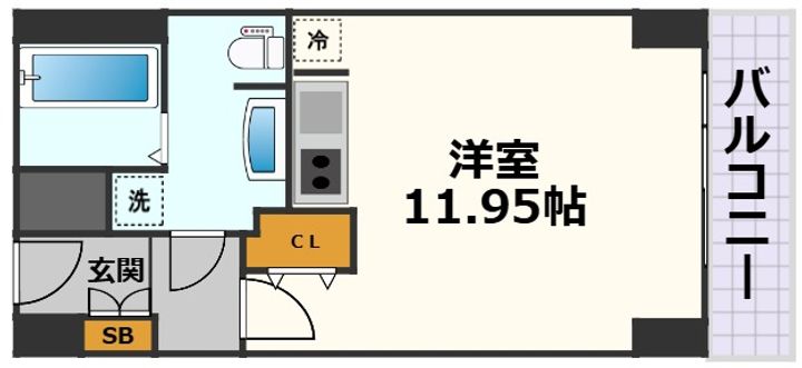愛知県名古屋市中区大須3(マンション)の賃貸物件の間取り