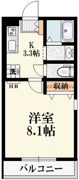 Cube Quatreの間取り