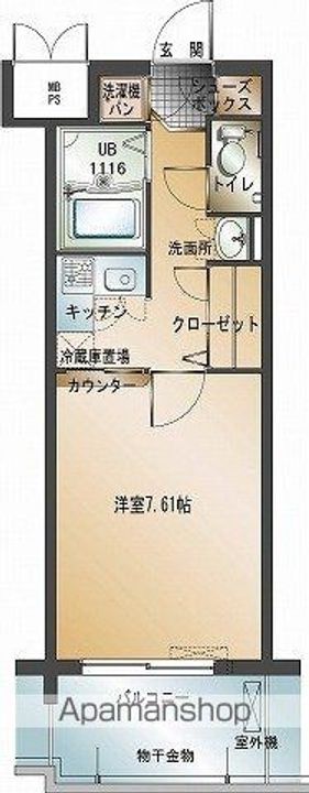 エンクレスト天神IIの間取り