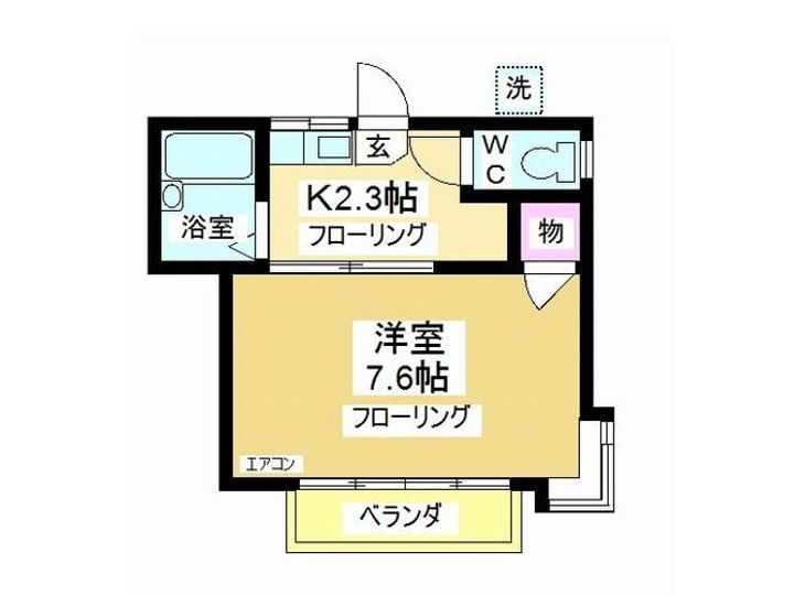 ドリームパレス長瀬IIの間取り