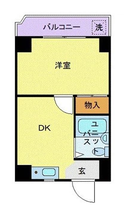 ビューライド川崎の間取り