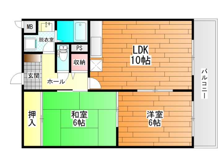 ヴェルジュール21の間取り