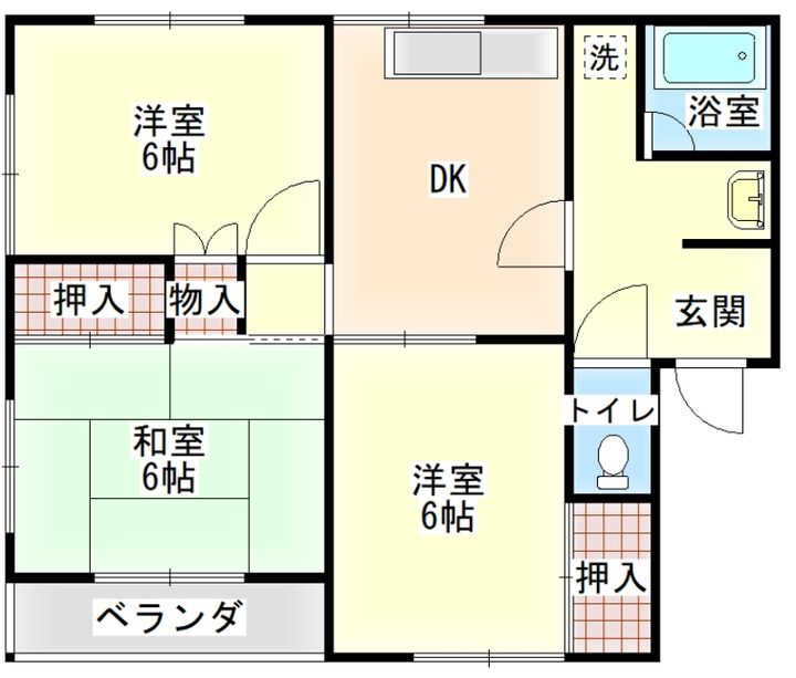 リバティーハウス曽根の間取り