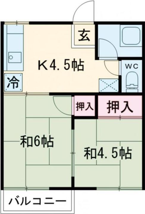 コーポ明正の間取り