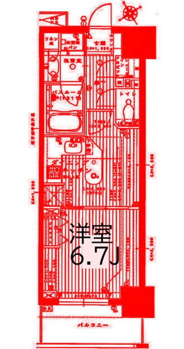 ライオンズステーションプラザ横濱プリマゾーナの間取り