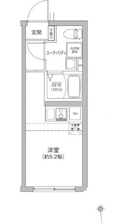 東京都江東区亀戸4(マンション)の賃貸物件の間取り