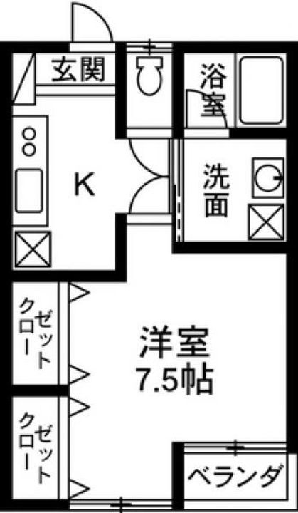 マイルームYAMAZAKIの間取り